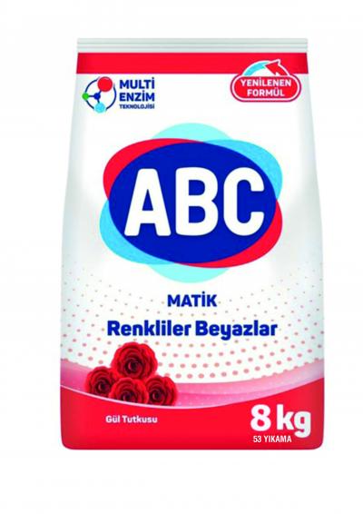 ABC Powder Detergent Rose Passion 8 kg 