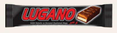 Akay Lugano Compound Chocolate Coated Caramel Filled Nougat Bar 22 Gr