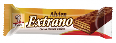 Alvien Extrano Milk Chocolate Coated Wafer With Hazelnut Cream 35 Gr