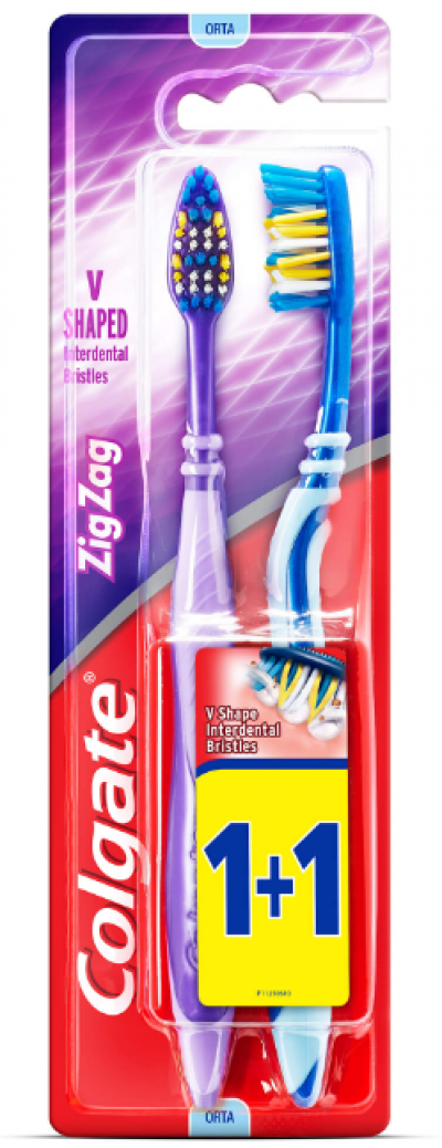 Colgate Zigzag 1+1 Toothbrush  1 pcs
