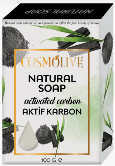 Cosmolive Natural Soap Activated Carbon 100 Gr