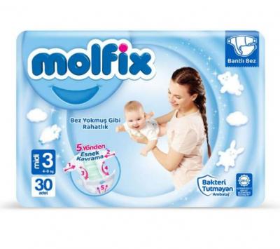 Molfix Baby Diapers No:3 30 pc