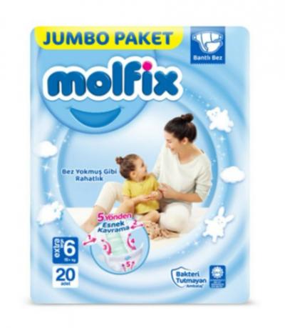 Molfix Jumbo Packet No 6 20 pc