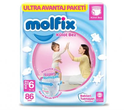 Molfix Pants Ultra Advantage Packet No 6 (box) 86 pc 