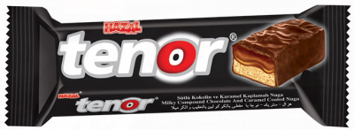 Hazal Tenor Milk Compound Caramel Coated Nougat Bar 18 Gr