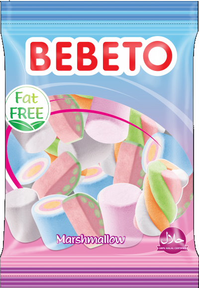 Kervan Gıda Bebeto Marshmallow Candy Mix  135 grX12