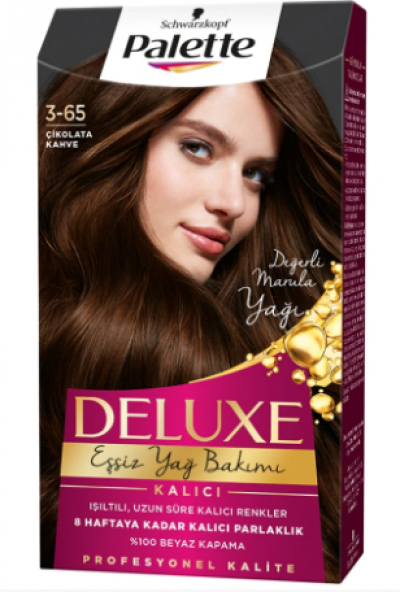 Palette Deluxe Hair Dye Chocolate Brown 3-65  1 pcs