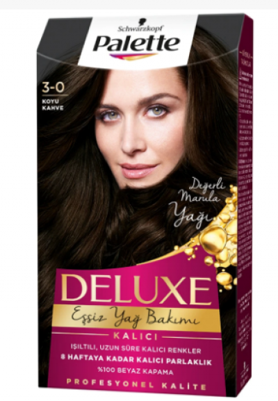 Palette Deluxe Hair Dye Dark Brown 3-0  1 pcs