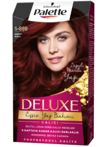 Palette Deluxe Hair Dye Wine Red 5-889  1 pcs