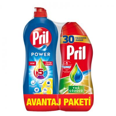 Pril Dishwashing Liquid 653 ml+Oil Dissolve 540 ml