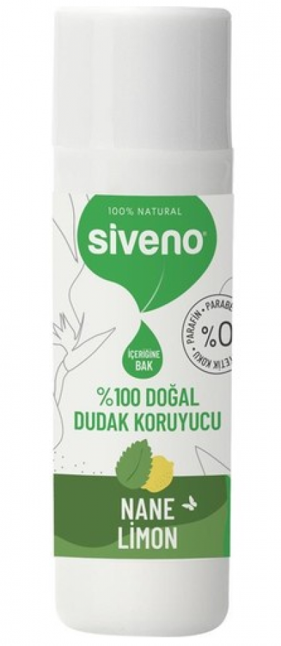 Siveno Natural Lip Protector with Mint Lemon Flavor 6 Gr