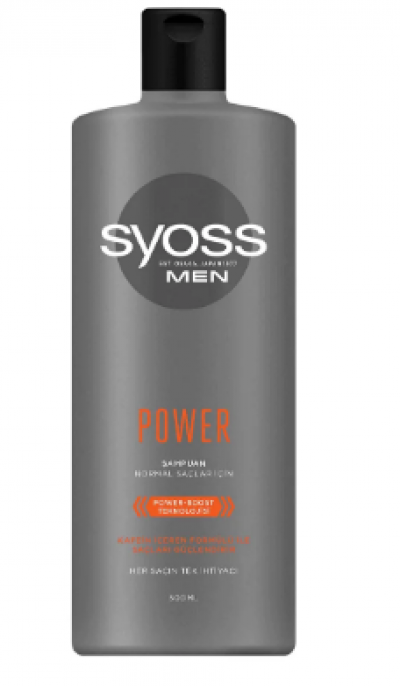syoss Men Power Shampoo for Normal Hair  500 ml