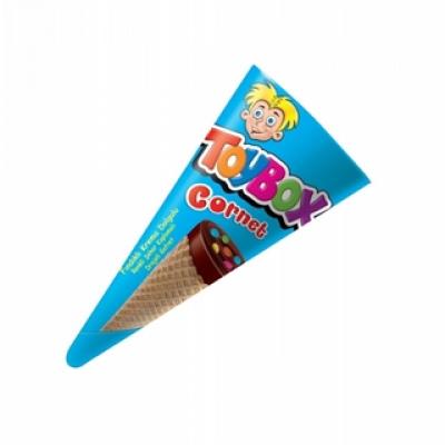Toybox Cornet Chocolate Coated Wafer with Hazelnut Cream  25 gr 