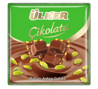 Ülker Square Chocolate with Pistachio 65 gr