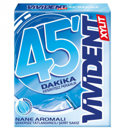 Vivident 45 Minutes Mint Gum  33 gr