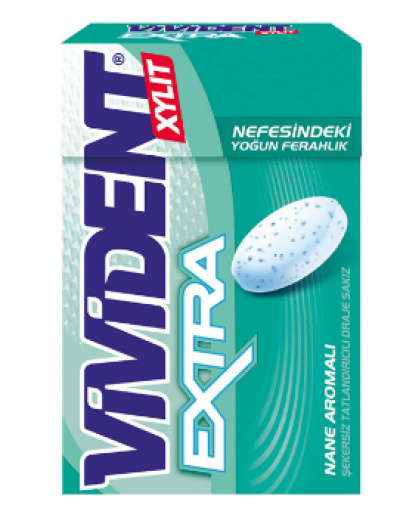 Vivident Extra Mint Flavored Gum  21 gr