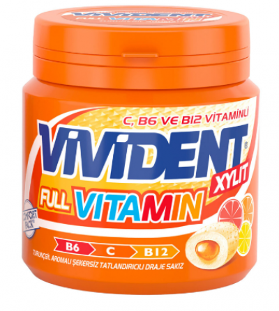 Vivident Full Vitamin Citrus Gum  90 gr