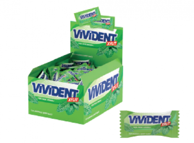 Vivident Mono Green Mint Flavored Gum  2 gr