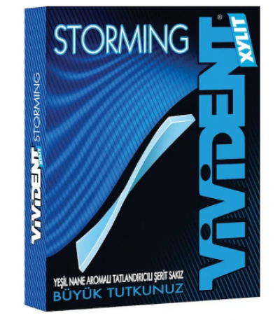 Vivident Storming Green Mint Gum  33 gr